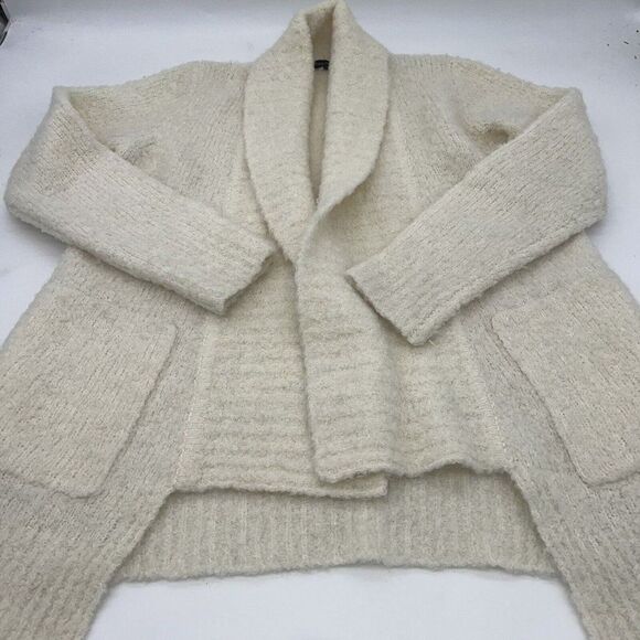 Banana Republic Open Cardigan Wool Alpaca Cream XS - Picture 1 of 5
